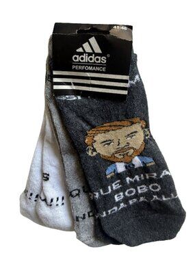 Messi "Que Mira Bobo" Novelty Crew Socks